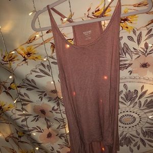 red striped tank top